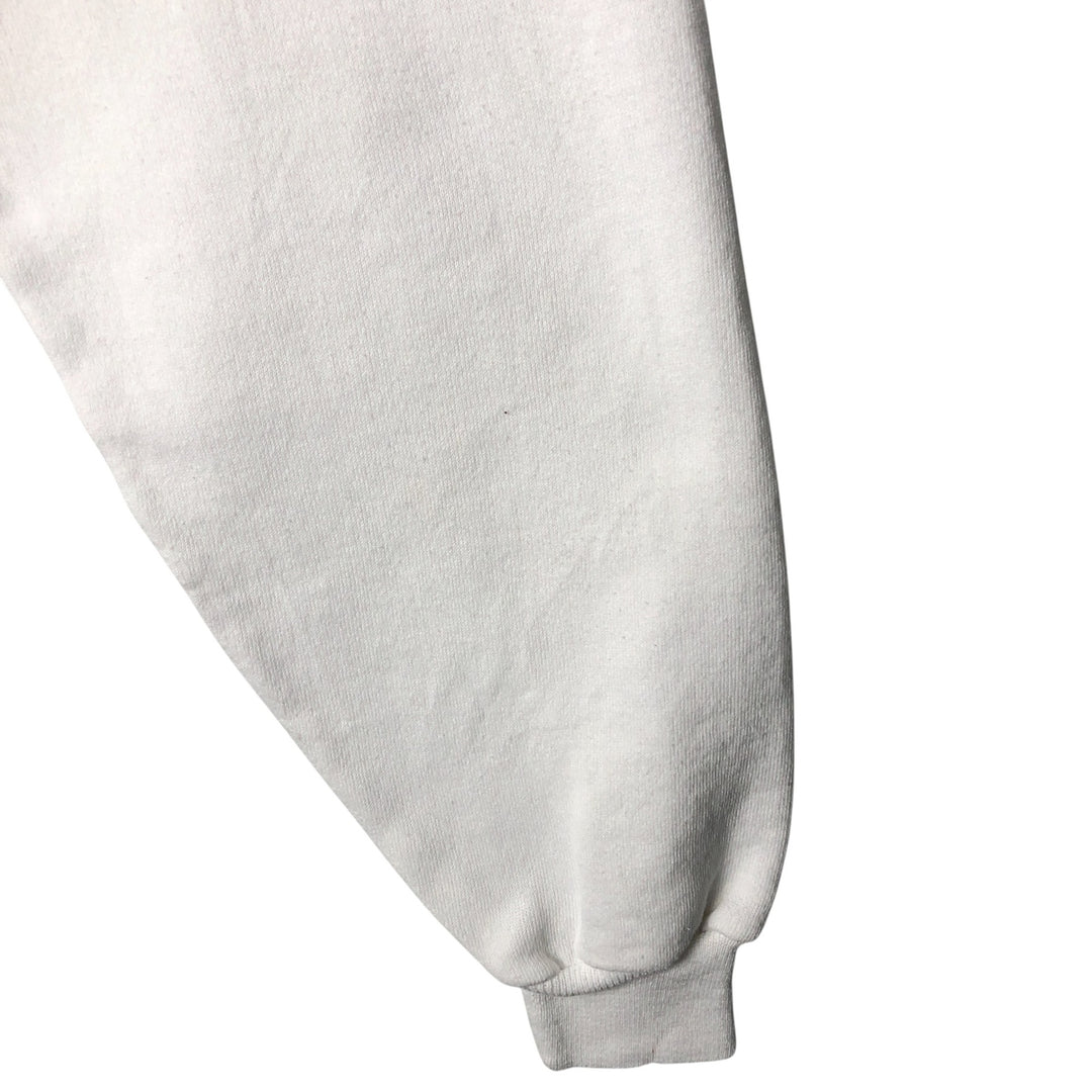 Vintage 90'S Hanes ACTIVEWEAR message print sweatshirt, made in the USA, size L, men's cotton white type Vintage Second Hand
