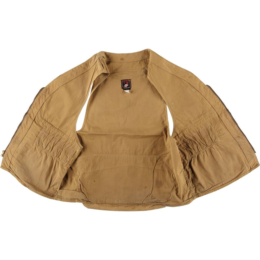 Vintage 1960'S Red Head hunting vest, size M, men's unclear Khaki type beige Vintage Second Hand