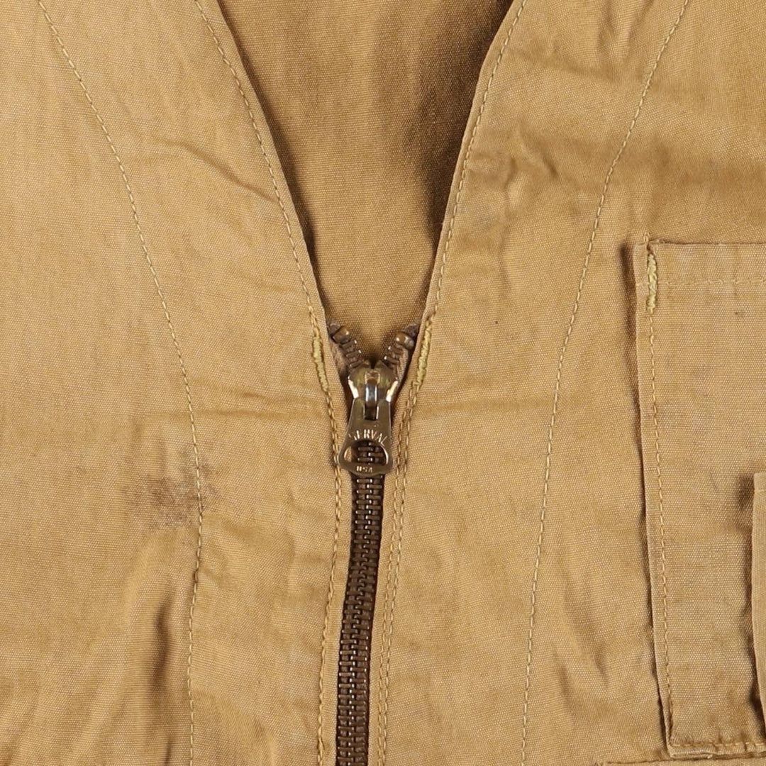 Vintage 1960'S Red Head hunting vest, size M, men's unclear Khaki type beige Vintage Second Hand