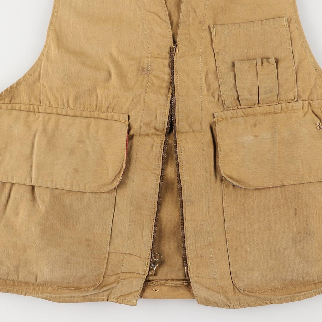 Vintage 1960'S Red Head hunting vest, size M, men's unclear Khaki type beige Vintage Second Hand