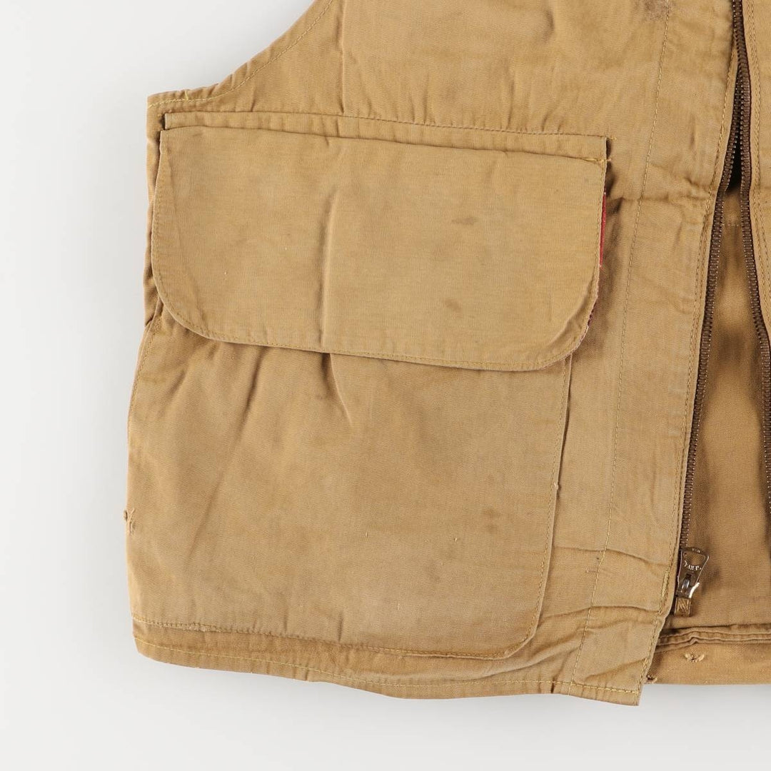 Vintage 1960'S Red Head hunting vest, size M, men's unclear Khaki type beige Vintage Second Hand