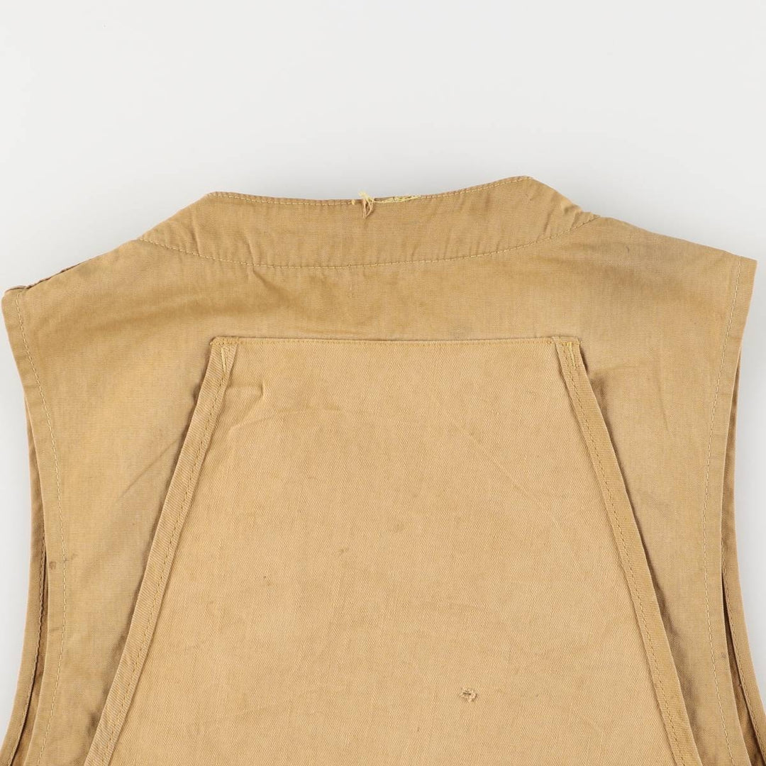 Vintage 1960'S Red Head hunting vest, size M, men's unclear Khaki type beige Vintage Second Hand