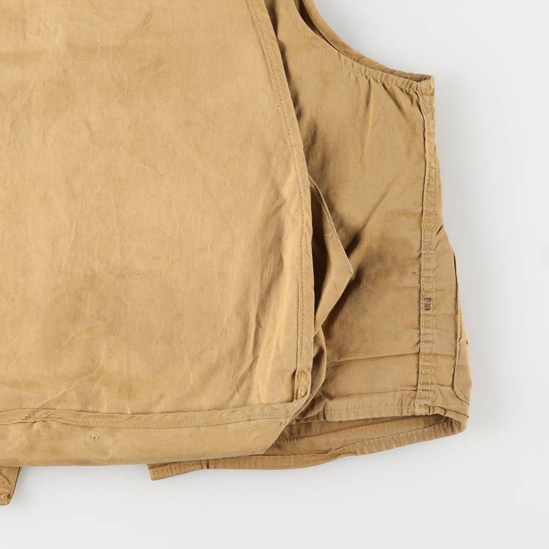 Vintage 1960'S Red Head hunting vest, size M, men's unclear Khaki type beige Vintage Second Hand