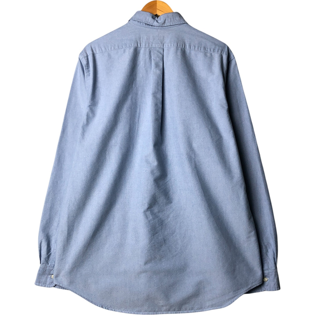 Ralph Lauren POLO RALPH LAUREN Long Sleeve Button Down Shirt Men's XL cotton blue type Vintage Second Hand