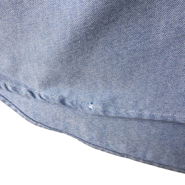 Ralph Lauren POLO RALPH LAUREN Long Sleeve Button Down Shirt Men's XL cotton blue type Vintage Second Hand