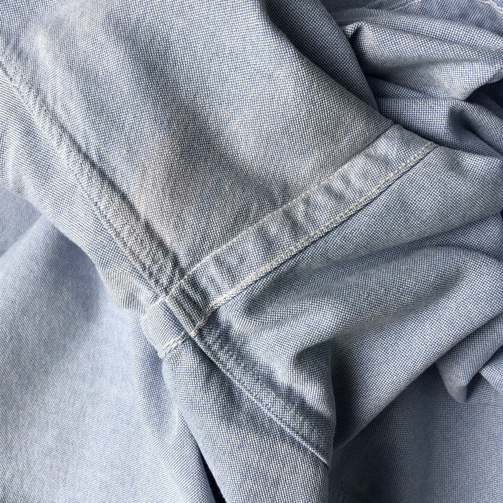 Ralph Lauren POLO RALPH LAUREN Long Sleeve Button Down Shirt Men's XL cotton blue type Vintage Second Hand