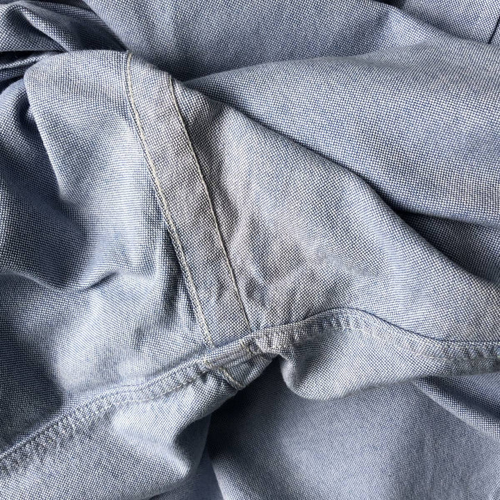 Ralph Lauren POLO RALPH LAUREN Long Sleeve Button Down Shirt Men's XL cotton blue type Vintage Second Hand