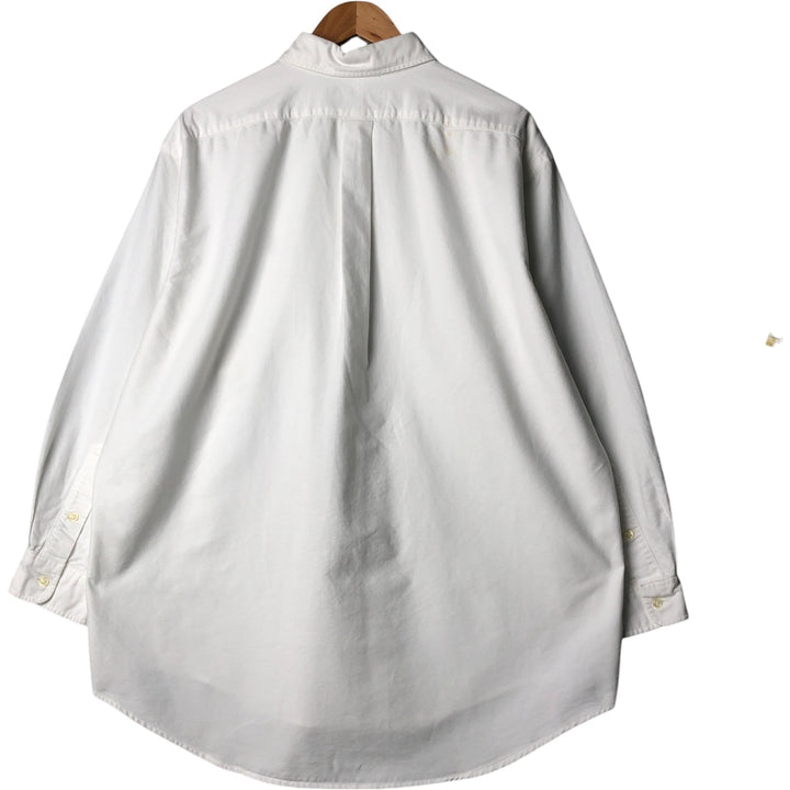 Ralph Lauren POLO by Ralph Lauren Long Sleeve Button Down Shirt Made in Canada Men's XL cotton white type Vintage Second Hand
