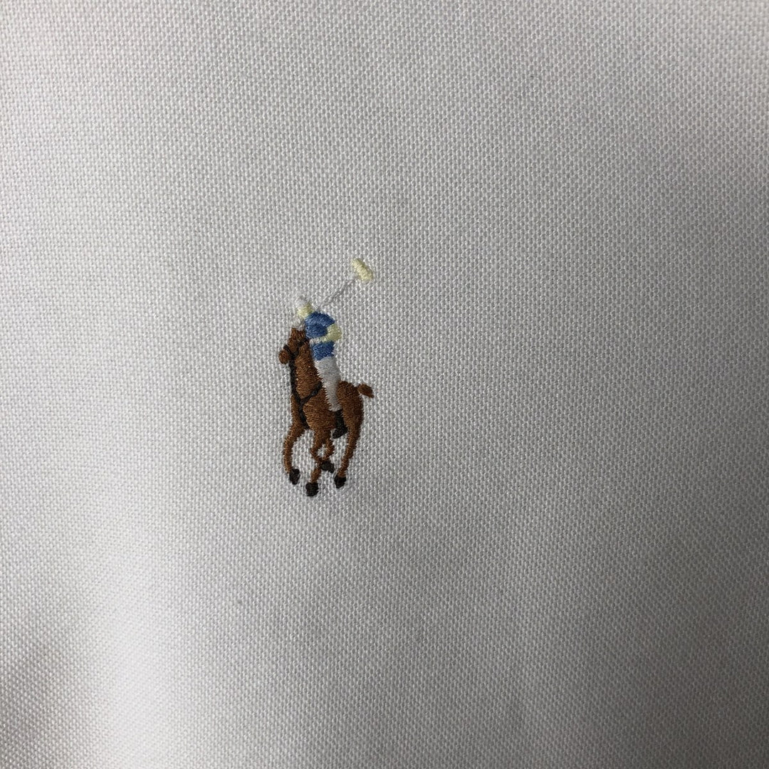 Ralph Lauren YARMOUTH long sleeve button down shirt, men's XL size cotton white type Vintage Second Hand