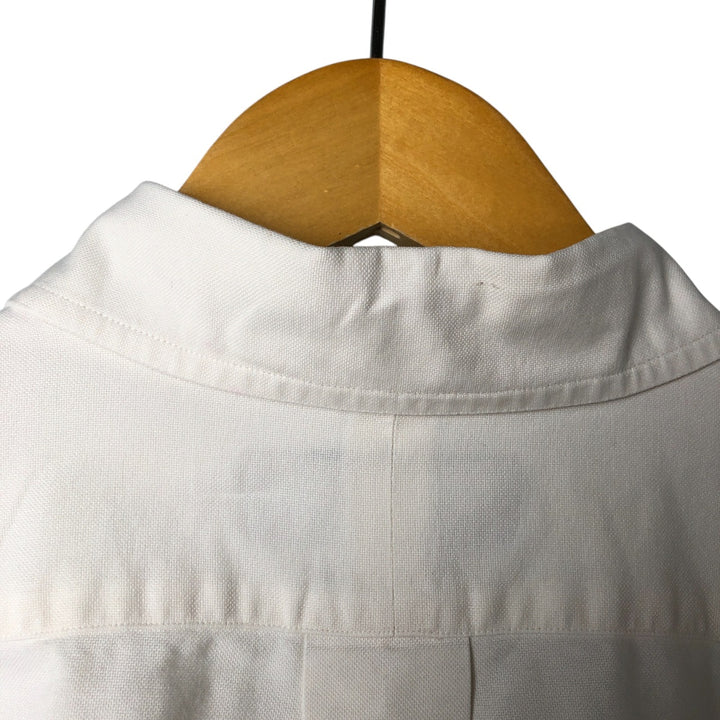 Ralph Lauren YARMOUTH long sleeve button down shirt, men's XL size cotton white type Vintage Second Hand