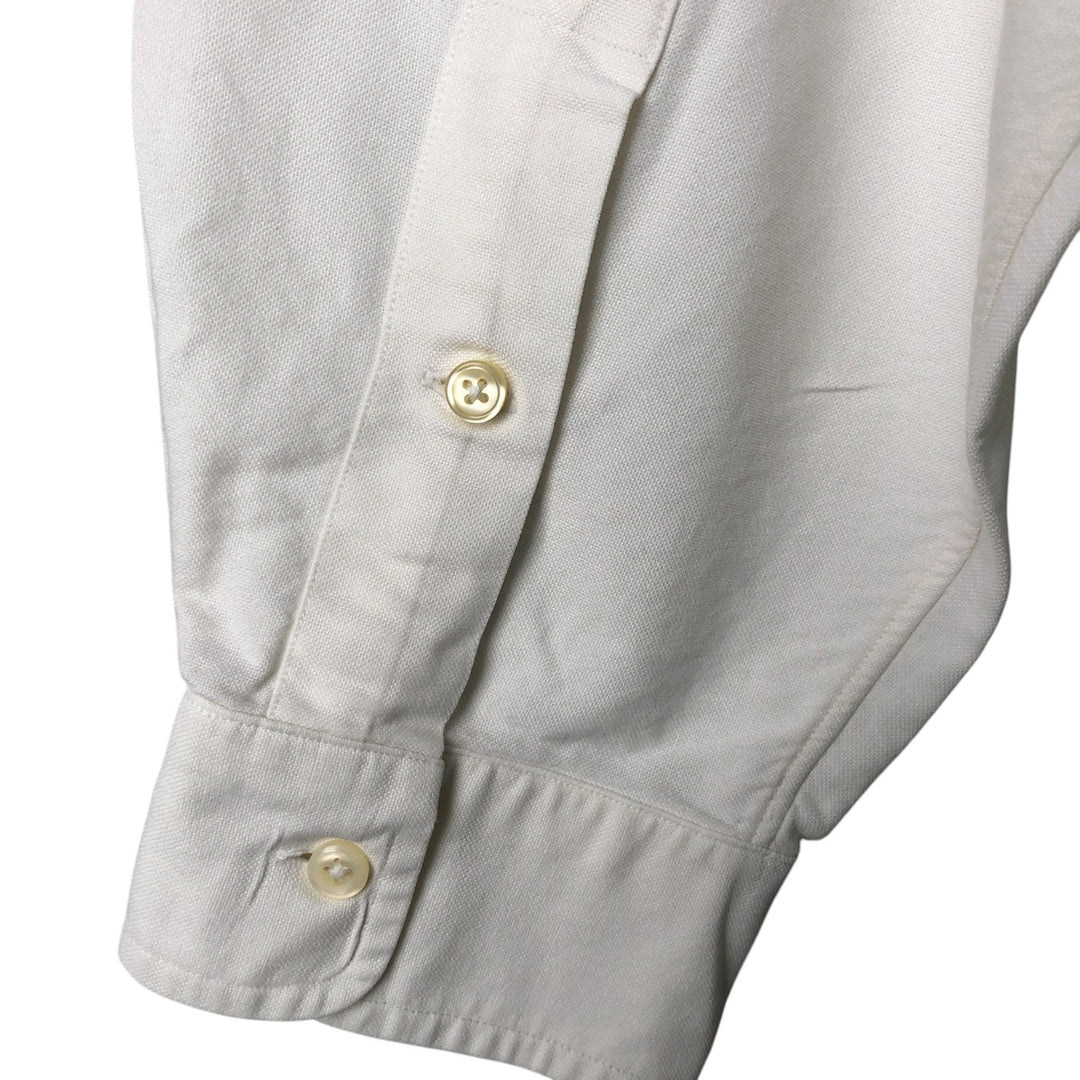 Ralph Lauren YARMOUTH long sleeve button down shirt, men's XL size cotton white type Vintage Second Hand