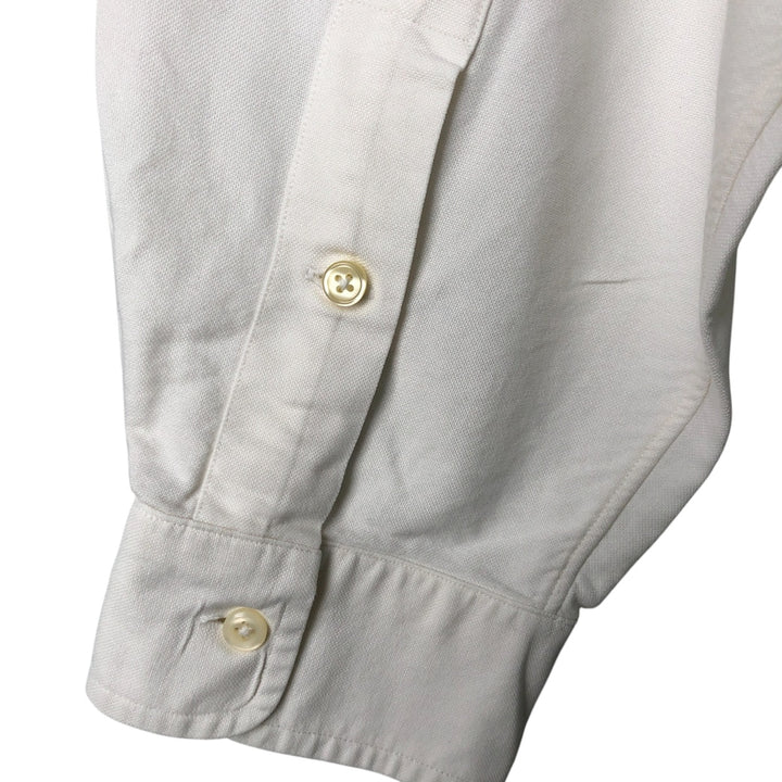 Ralph Lauren YARMOUTH long sleeve button down shirt, men's XL size cotton white type Vintage Second Hand