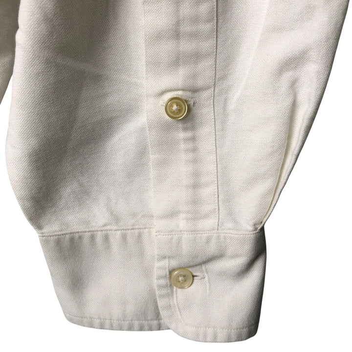 Ralph Lauren YARMOUTH long sleeve button down shirt, men's XL size cotton white type Vintage Second Hand