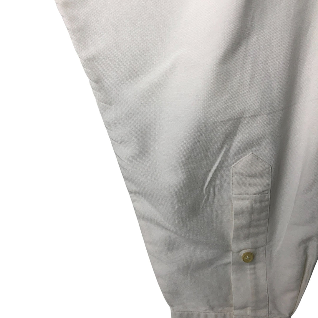 Ralph Lauren YARMOUTH long sleeve button down shirt, men's XL size cotton white type Vintage Second Hand