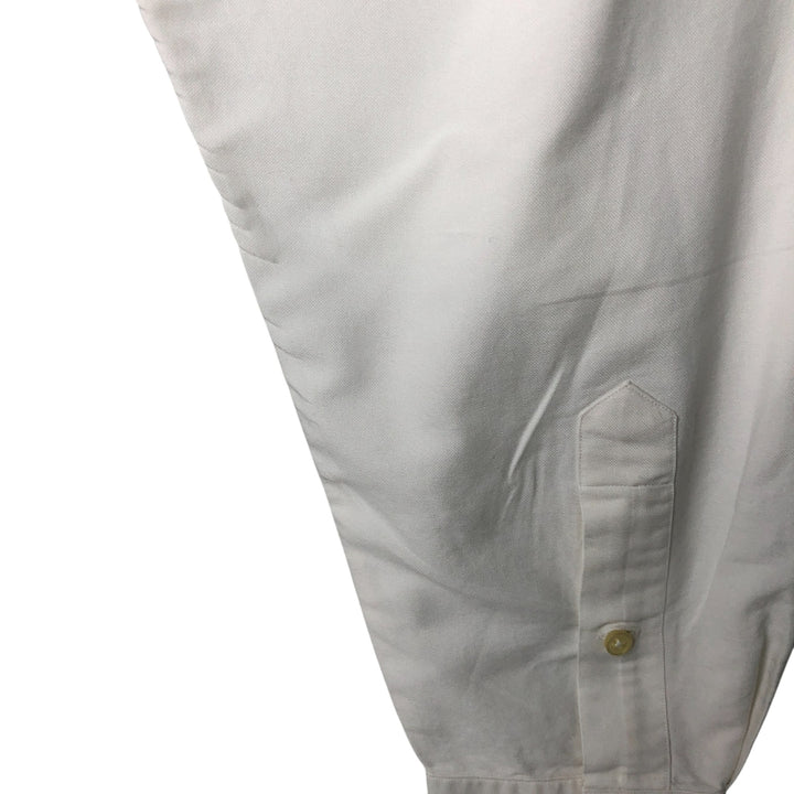 Ralph Lauren YARMOUTH long sleeve button down shirt, men's XL size cotton white type Vintage Second Hand