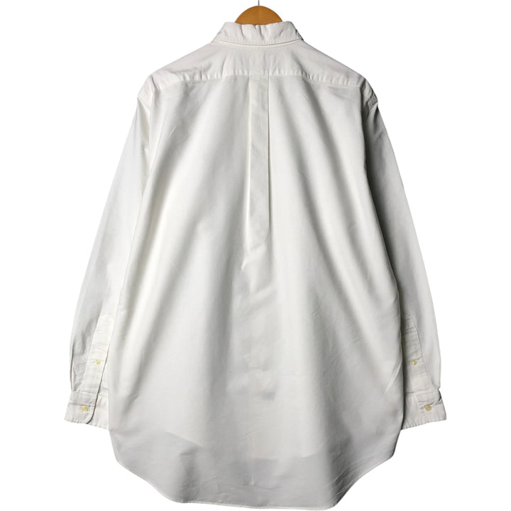 Ralph Lauren Classic Fit Long Sleeve Button Down Shirt, Men's Size L cotton white type Vintage Second Hand