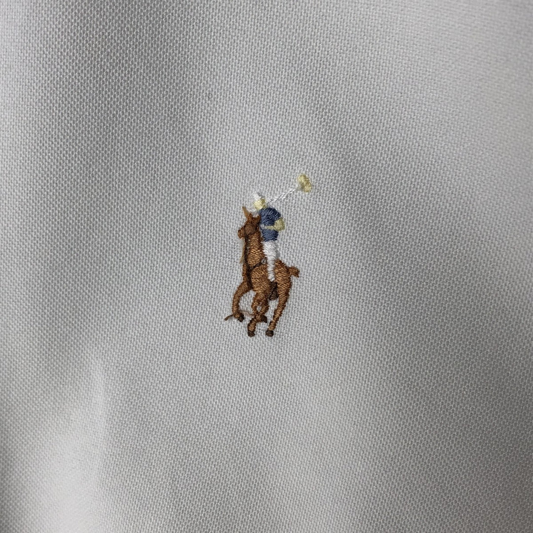 Ralph Lauren Classic Fit Long Sleeve Button Down Shirt, Men's Size L cotton white type Vintage Second Hand