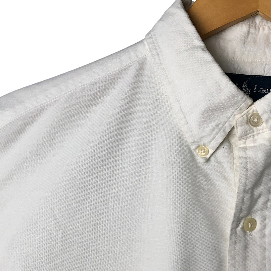 Ralph Lauren Classic Fit Long Sleeve Button Down Shirt, Men's Size L cotton white type Vintage Second Hand