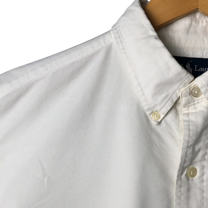 Ralph Lauren Classic Fit Long Sleeve Button Down Shirt, Men's Size L cotton white type Vintage Second Hand