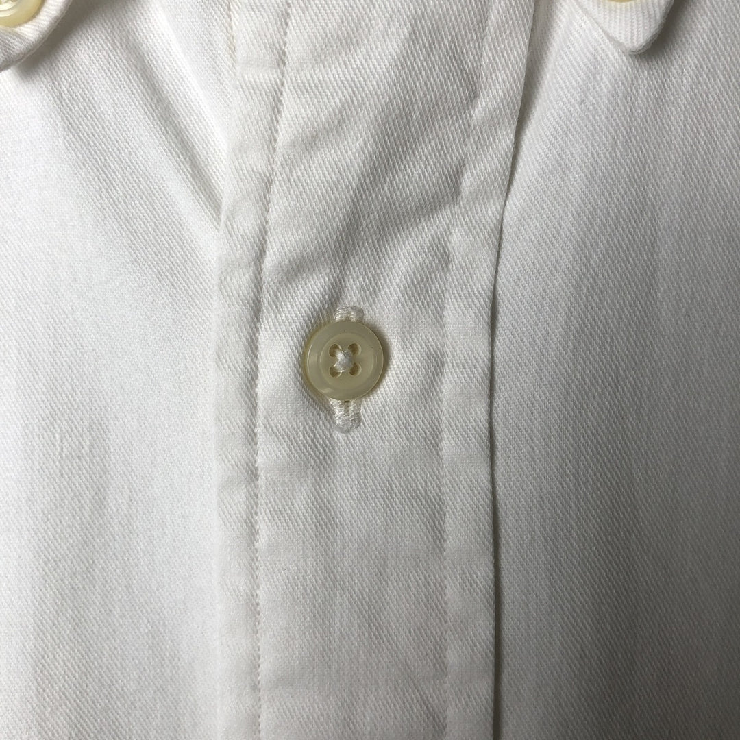 Ralph Lauren long sleeve button down shirt, men's size M cotton white type Vintage Second Hand