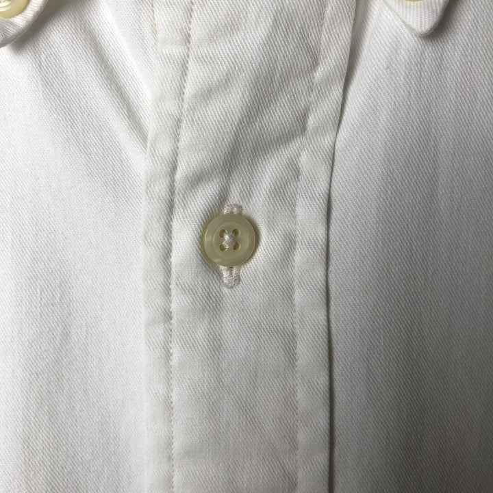 Ralph Lauren long sleeve button down shirt, men's size M cotton white type Vintage Second Hand