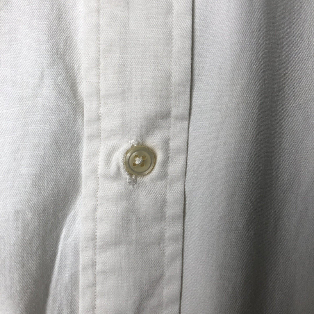 Ralph Lauren long sleeve button down shirt, men's size M cotton white type Vintage Second Hand