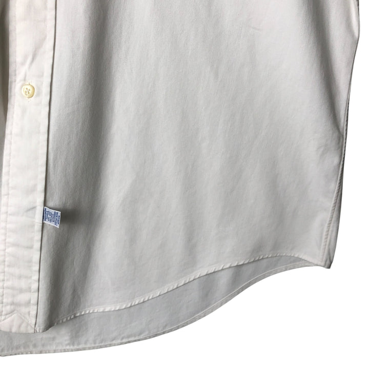 Ralph Lauren long sleeve button down shirt, men's size M cotton white type Vintage Second Hand