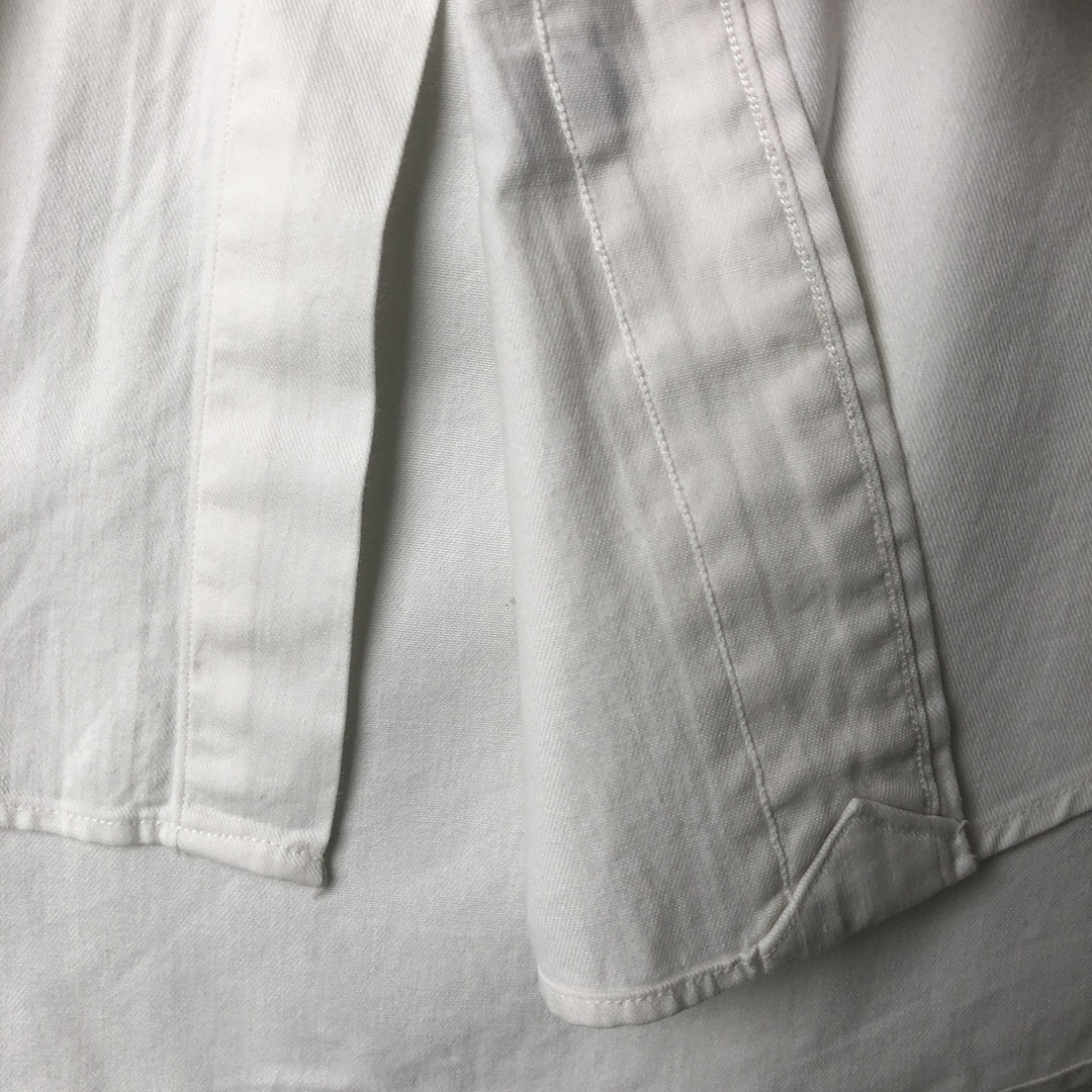 Ralph Lauren long sleeve button down shirt, men's size M cotton white type Vintage Second Hand
