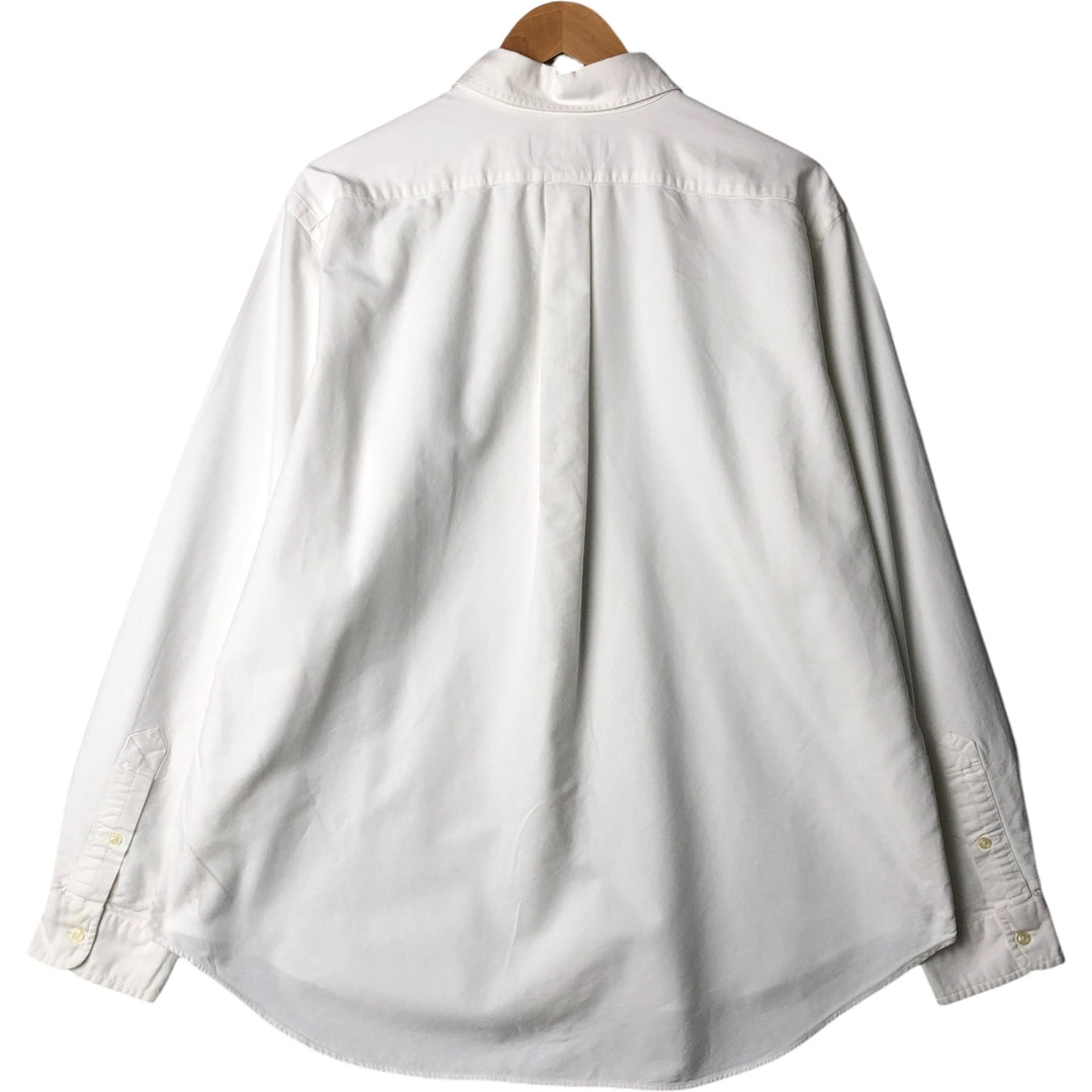 Ralph Lauren Classic Fit Long Sleeve Button Down Shirt Men's XL cotton pale white type Vintage Second Hand