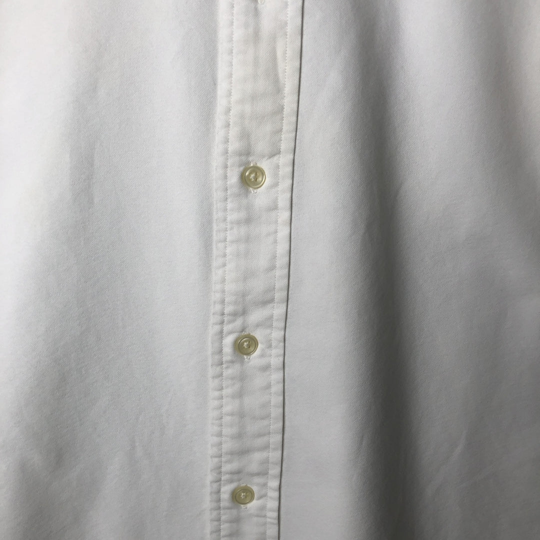 Ralph Lauren Classic Fit Long Sleeve Button Down Shirt Men's XL cotton pale white type Vintage Second Hand