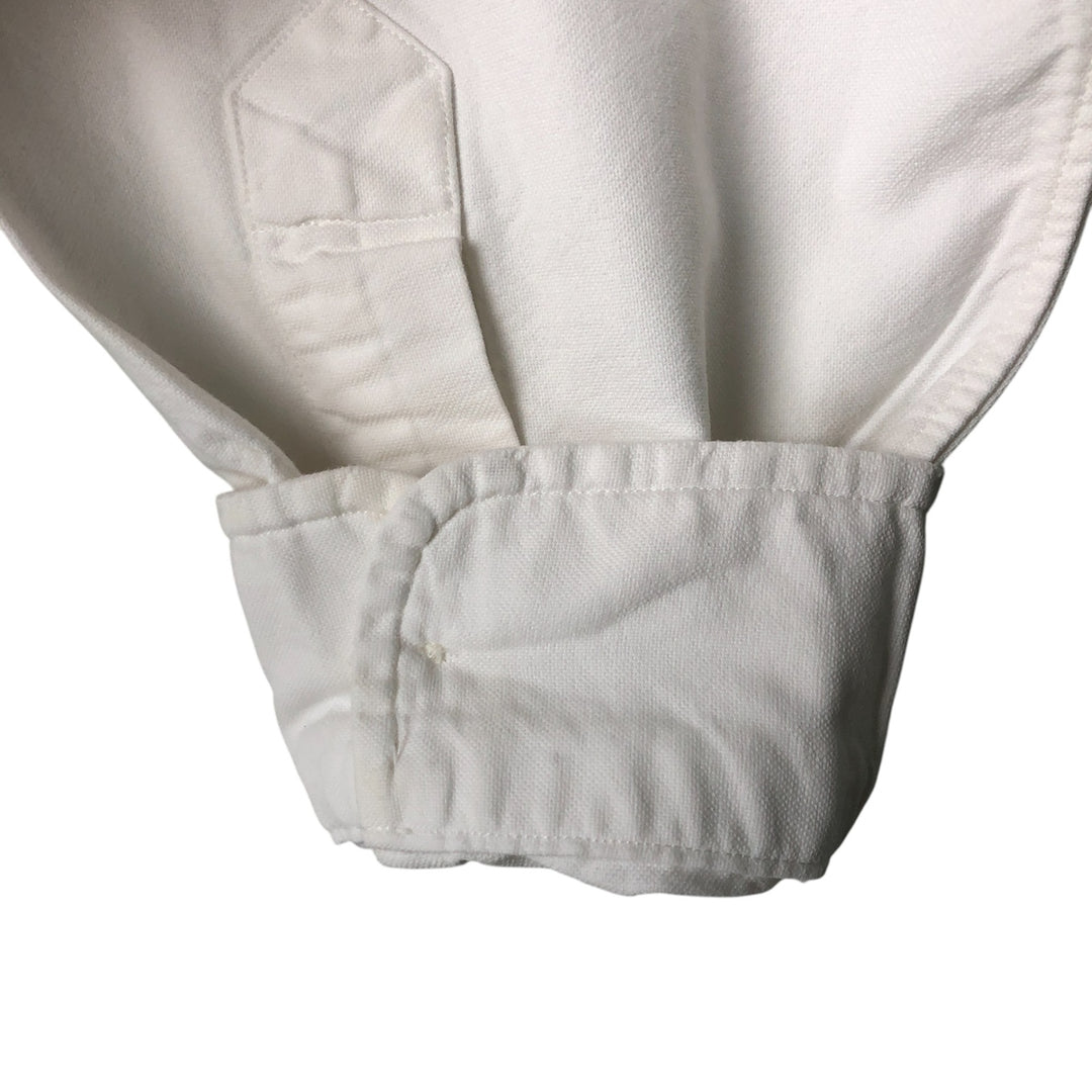 Ralph Lauren Classic Fit Long Sleeve Button Down Shirt Men's XL cotton pale white type Vintage Second Hand