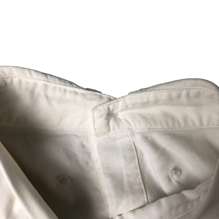 Ralph Lauren Classic Fit Long Sleeve Button Down Shirt Men's XL cotton pale white type Vintage Second Hand