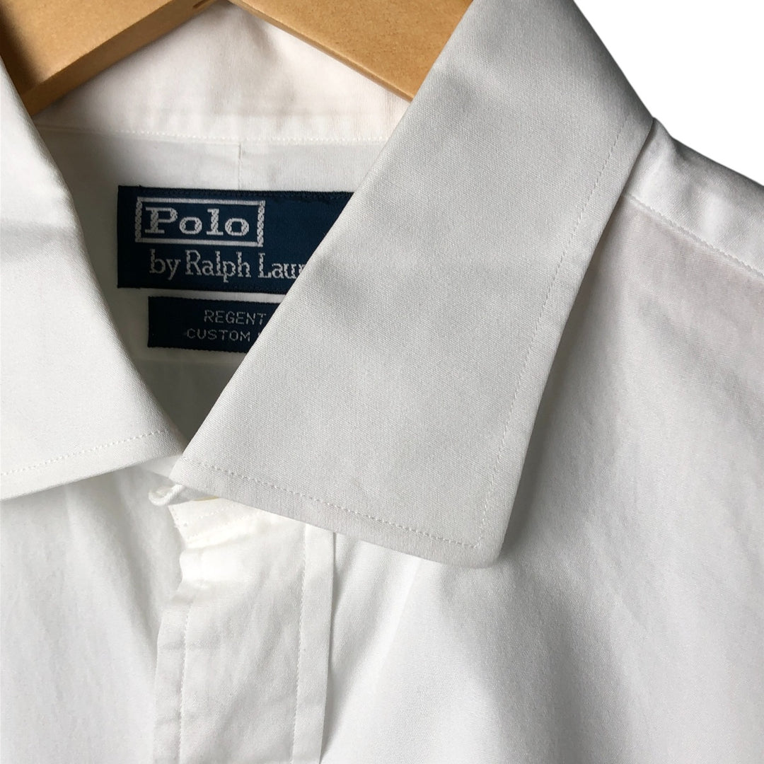 Ralph Lauren POLO by Ralph Lauren REGENT CLASSIC FIT wide collar long sleeve cotton shirt men's XL equivalent cotton white type Vintage Second Hand