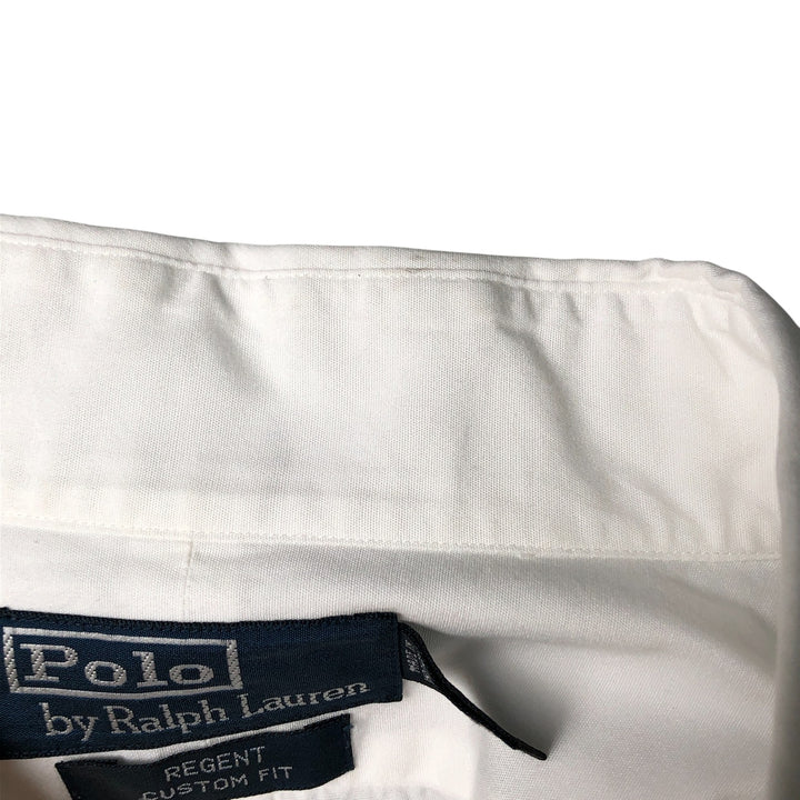 Ralph Lauren POLO by Ralph Lauren REGENT CLASSIC FIT wide collar long sleeve cotton shirt men's XL equivalent cotton white type Vintage Second Hand