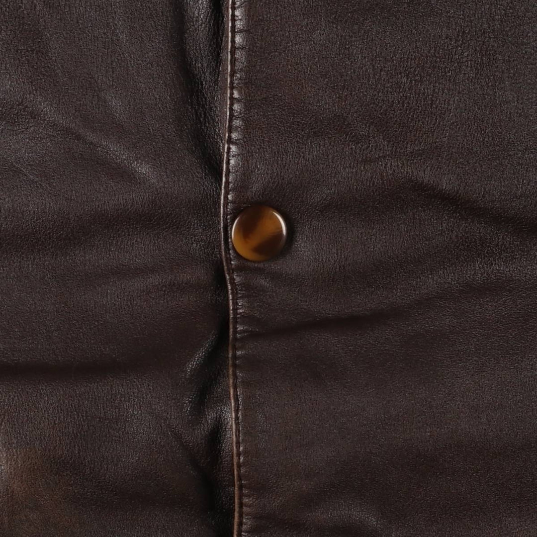 Vintage 1980'S Nautica A-2 padded leather jacket, size L, men's genuine leather brown type Vintage Second Hand