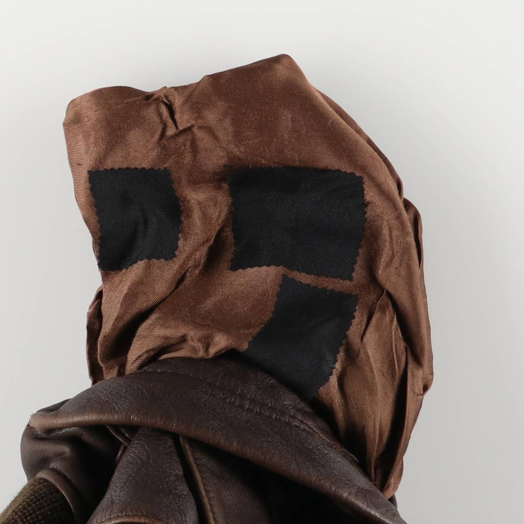 Vintage 1980'S Nautica A-2 padded leather jacket, size L, men's genuine leather brown type Vintage Second Hand