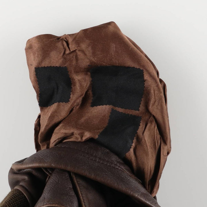 Vintage 1980'S Nautica A-2 padded leather jacket, size L, men's genuine leather brown type Vintage Second Hand