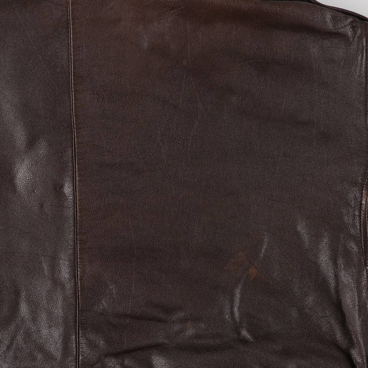 Vintage 1980'S Nautica A-2 padded leather jacket, size L, men's genuine leather brown type Vintage Second Hand