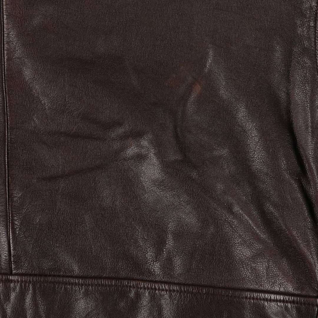 Vintage 1980'S Nautica A-2 padded leather jacket, size L, men's genuine leather brown type Vintage Second Hand