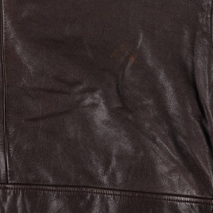 Vintage 1980'S Nautica A-2 padded leather jacket, size L, men's genuine leather brown type Vintage Second Hand