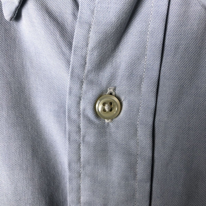 Ralph Lauren YARMOUTH long sleeve button down shirt, men's XL size cotton Blue type light blue Vintage Second Hand