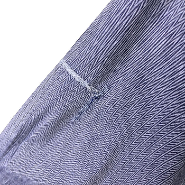 Ralph Lauren YARMOUTH long sleeve button down shirt, men's XXL size cotton blue type Vintage Second Hand