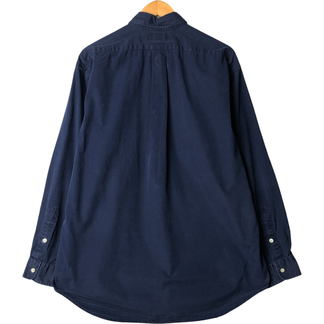 Ralph Lauren BLAKE long sleeve button down shirt, men's size L cotton navy blue type Vintage Second Hand