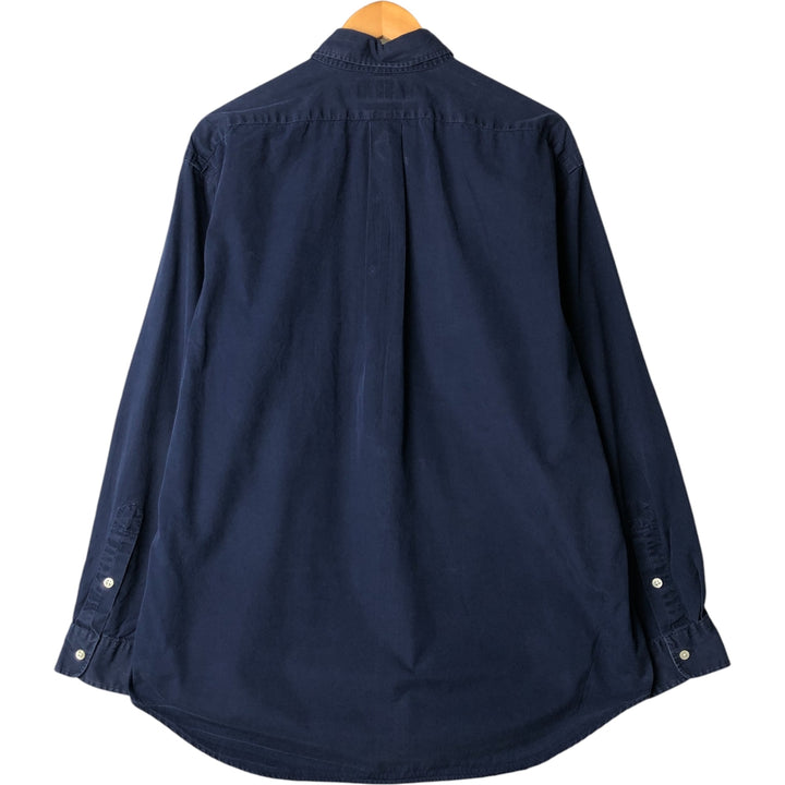 Ralph Lauren BLAKE long sleeve button down shirt, men's size L cotton navy blue type Vintage Second Hand