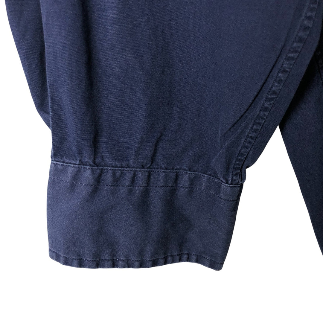Ralph Lauren BLAKE long sleeve button down shirt, men's size L cotton navy blue type Vintage Second Hand