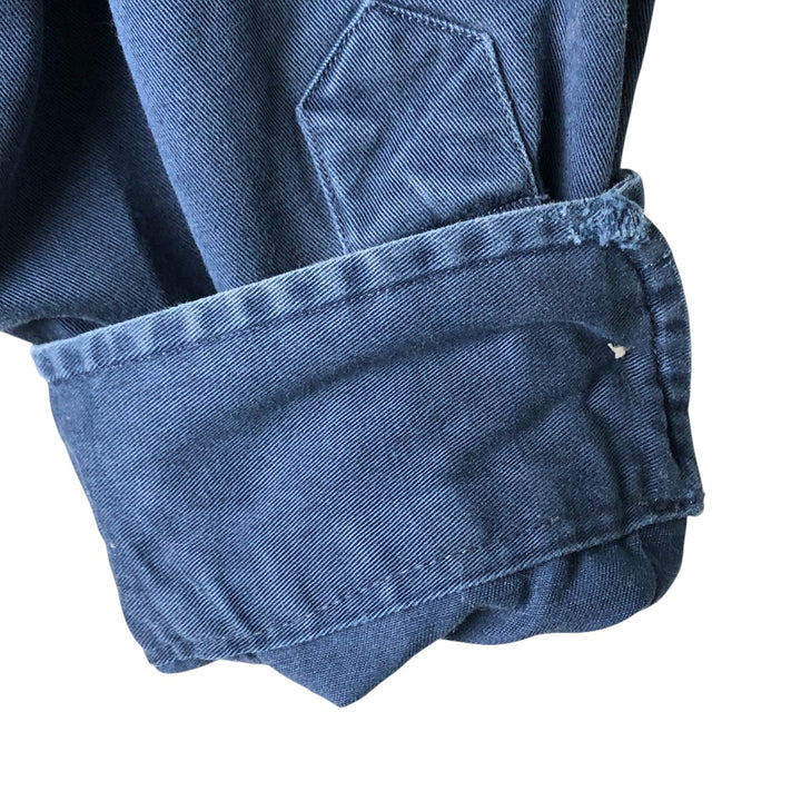 Ralph Lauren BLAKE long sleeve button down shirt, men's size L cotton navy blue type Vintage Second Hand