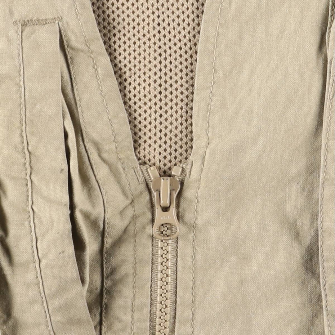 WOOLRICH Safari Vest, Men's XL cotton Beige type Vintage Second Hand