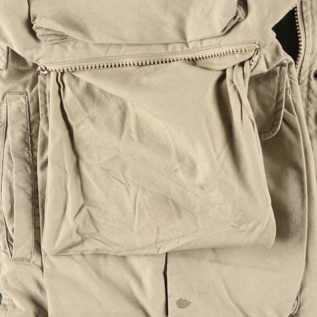 WOOLRICH Safari Vest, Men's XL cotton Beige type Vintage Second Hand