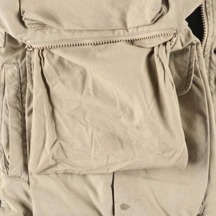 WOOLRICH Safari Vest, Men's XL cotton Beige type Vintage Second Hand