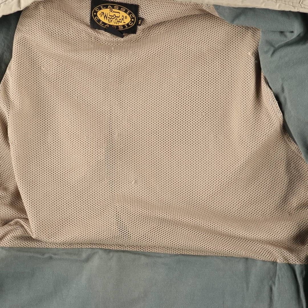 WOOLRICH Safari Vest, Men's XL cotton Beige type Vintage Second Hand